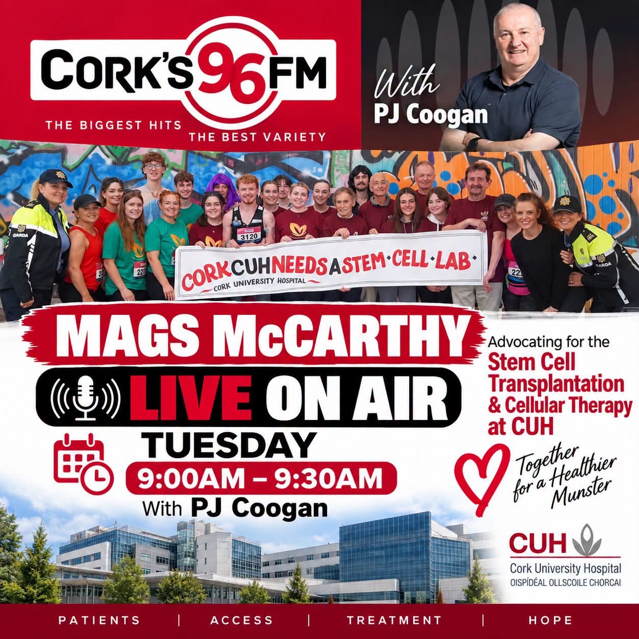Cork 96FM campaign graphic